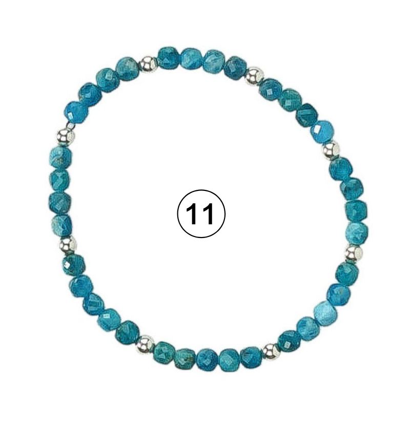 Gemstone Glow Bracelet | Individually Sold | Colorful Semi-Precious Stackable