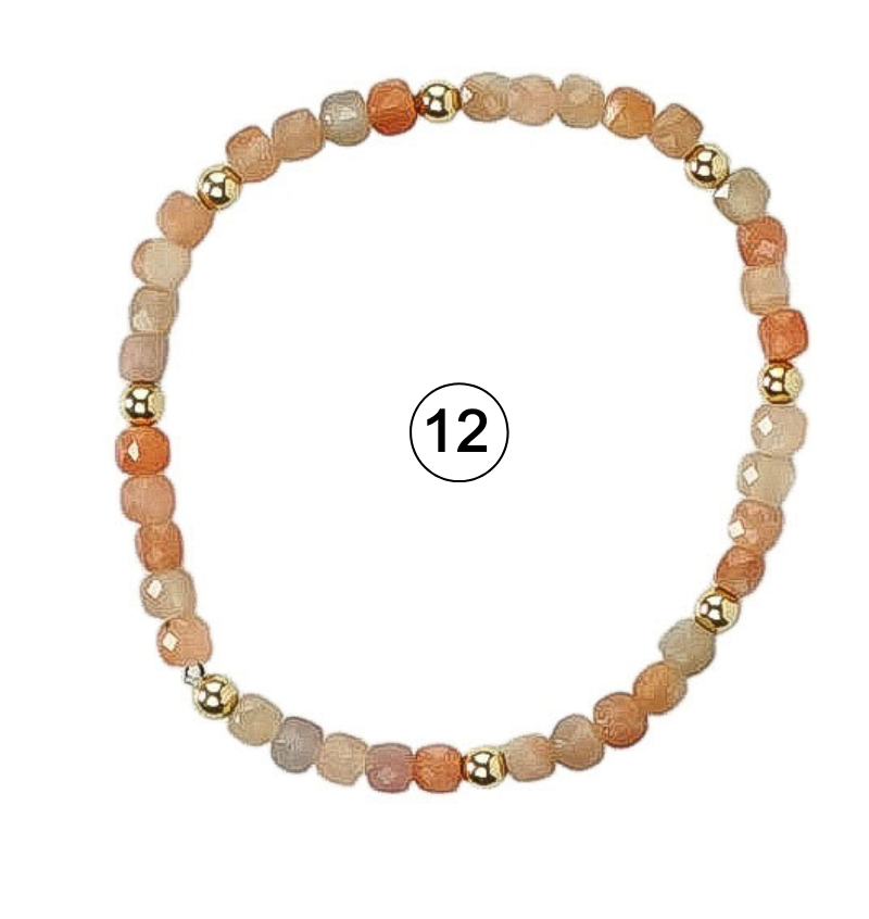 Gemstone Glow Bracelet | Individually Sold | Colorful Semi-Precious Stackable