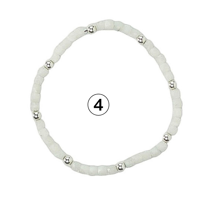 Gemstone Glow Bracelet | Individually Sold | Colorful Semi-Precious Stackable