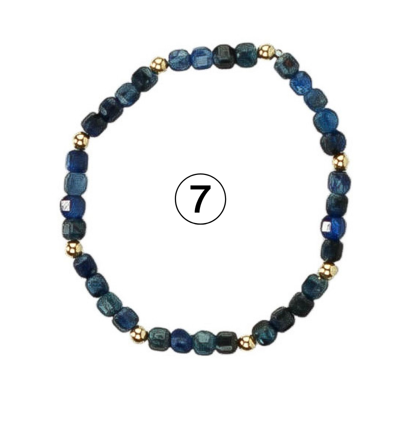 Gemstone Glow Bracelet | Individually Sold | Colorful Semi-Precious Stackable