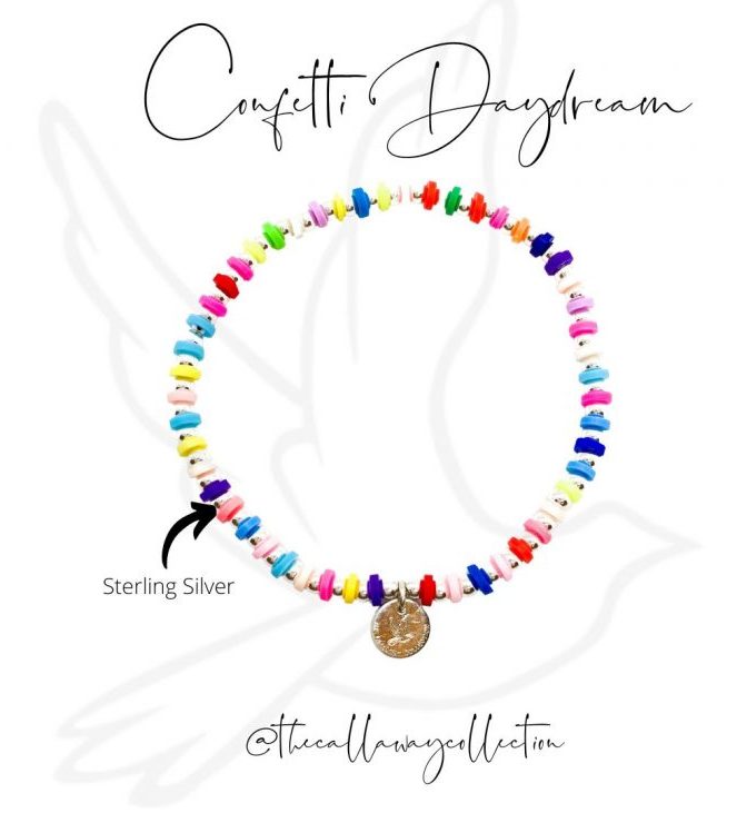 BRACELET | CUSTOM CONFETTI DAYDREAM VINYL BEAD STACKER