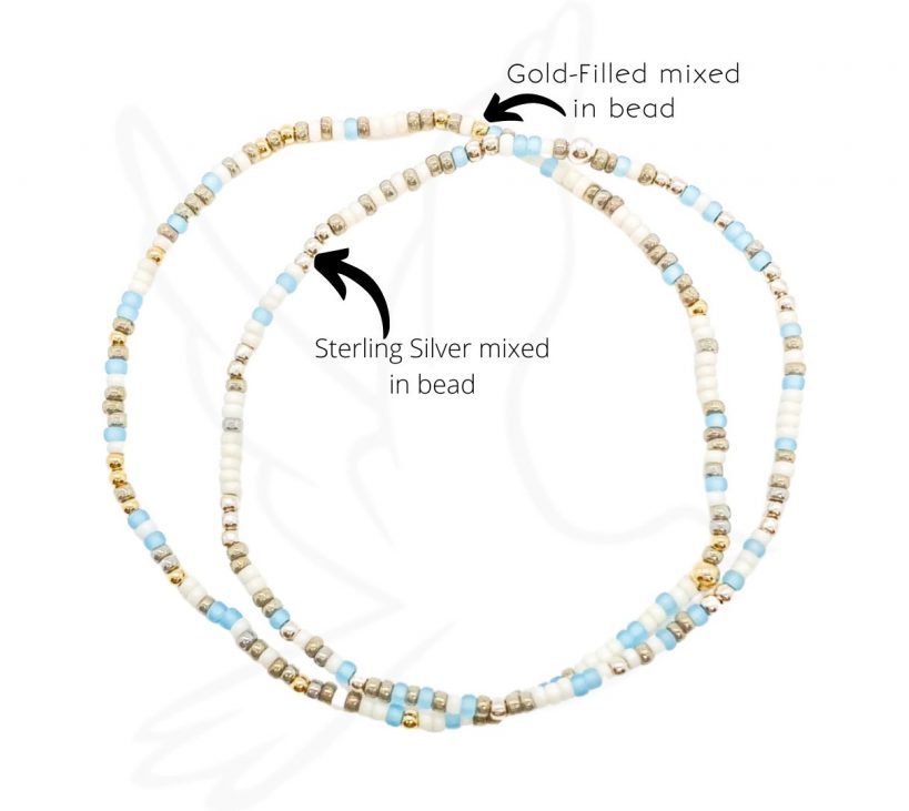 BRACELET | IT’S A BOY BLUE BEADED BABY SHOWER GIFT (GOLD OR SILVER)