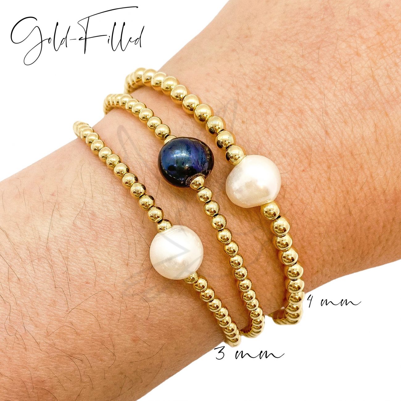 Very Pearly Bracelet | Gold-Filled or Sterling Silver with Freshwater Pearls