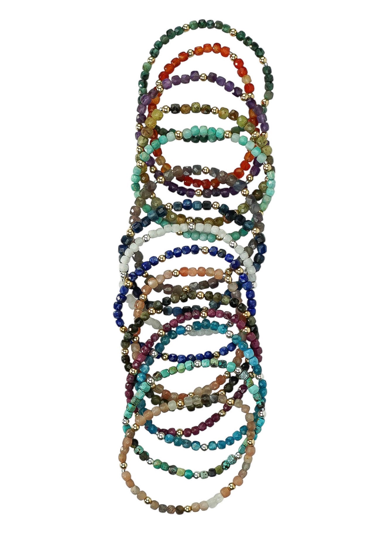 Gemstone Glow Bracelet | Individually Sold | Colorful Semi-Precious Stackable