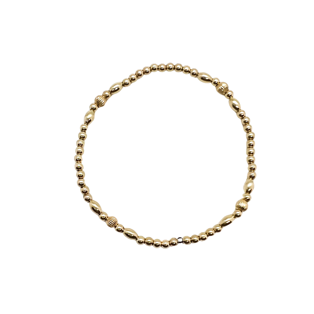 The Lauren Bracelet | Everyday Gold-Filled Beaded Stack