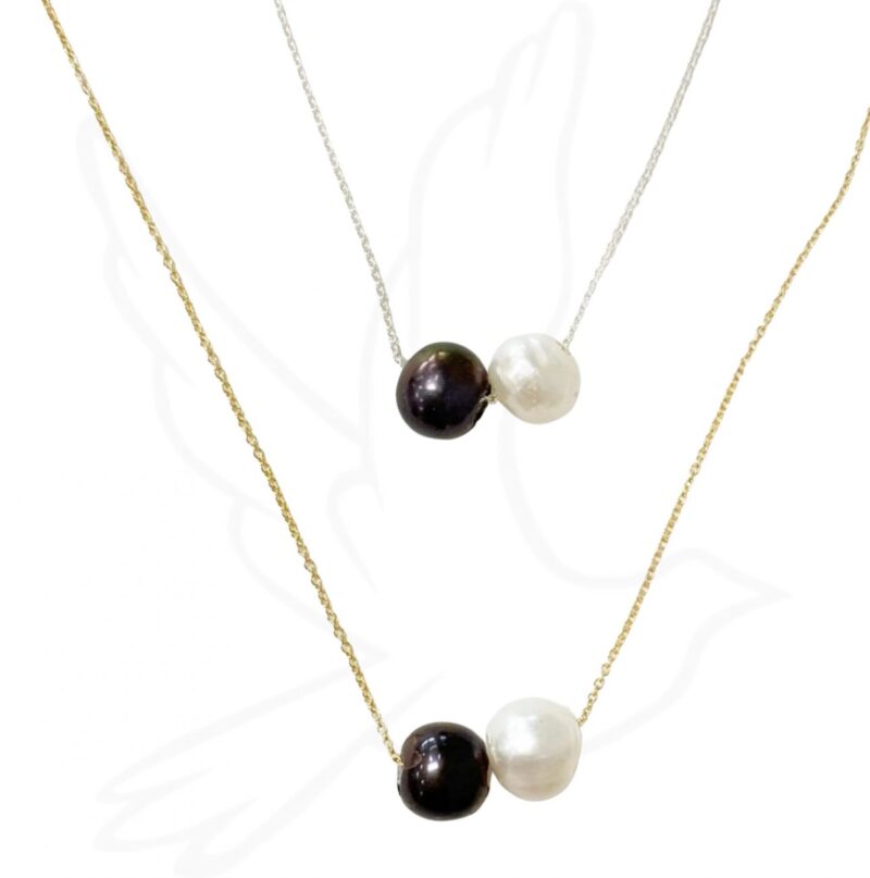Very Pearly Necklace | Custom Pearl on Gold or Silver Chain | Elegant Gift for Any Occasion