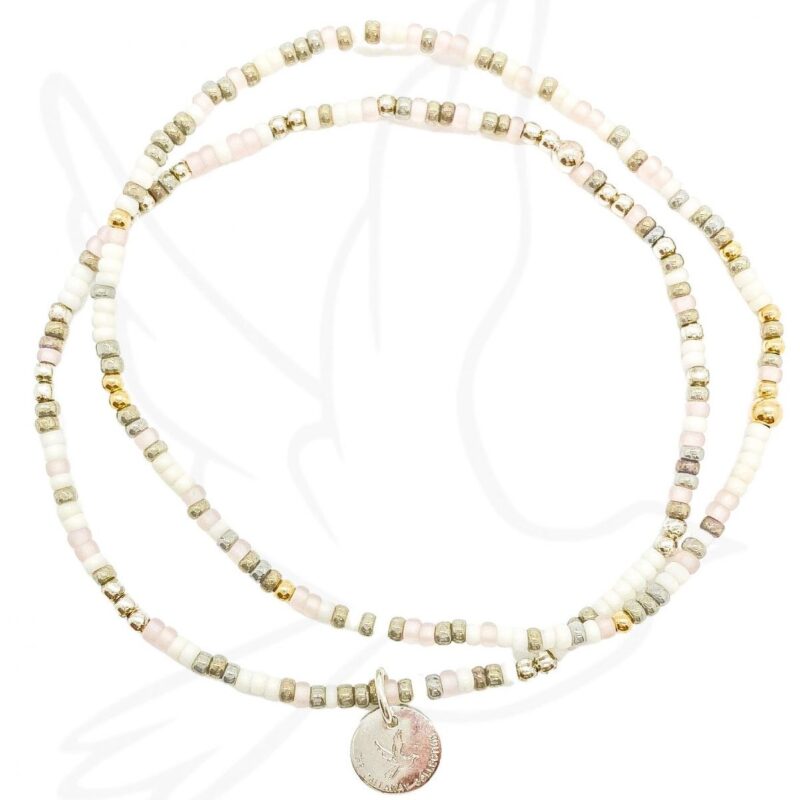 BRACELET | IT’S A GIRL PINK BABY SHOWER GIFT (GOLD-FILLED OR STERLING SILVER)