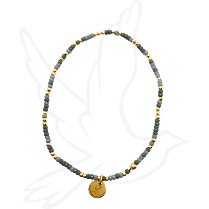 BRACELET | SHADES OF GREY AWARENESS STACKER (GOLD-FILLED OR STERLING SILVER)