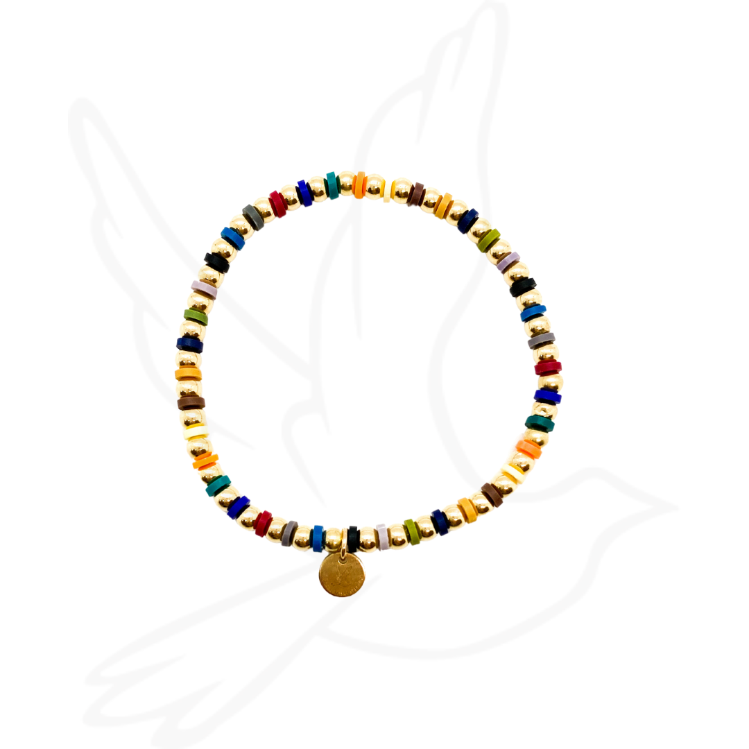 BRACELET | CUSTOM CONFETTI DAYDREAM VINYL BEAD STACKER