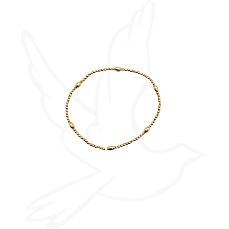 Wide Open Spaces Bracelet | Textured Gold Stack Staple