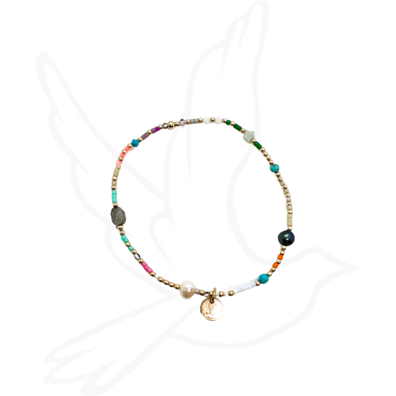 The Little Things Bracelet | Pastel + Neon Beaded Delight
