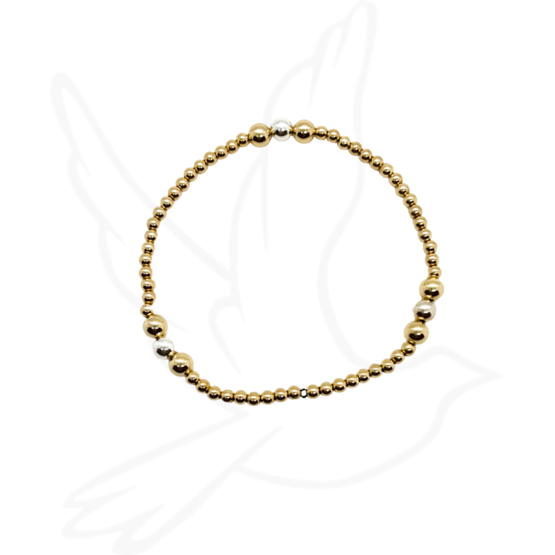 The Jourdan Bracelet | Mixed Metal Statement Piece