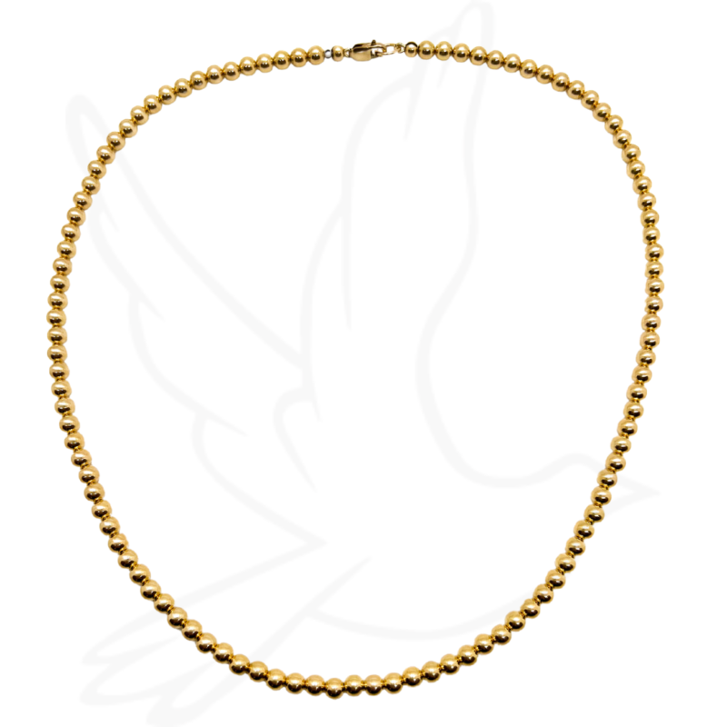Just the Beads – 2mm Gold-Filled or Sterling Silver Minimalist Necklace