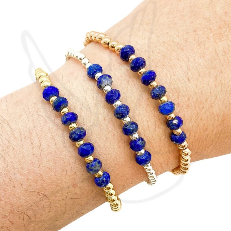 BRACELET | Blue Lapis with Gold-Filled or Sterling Silver