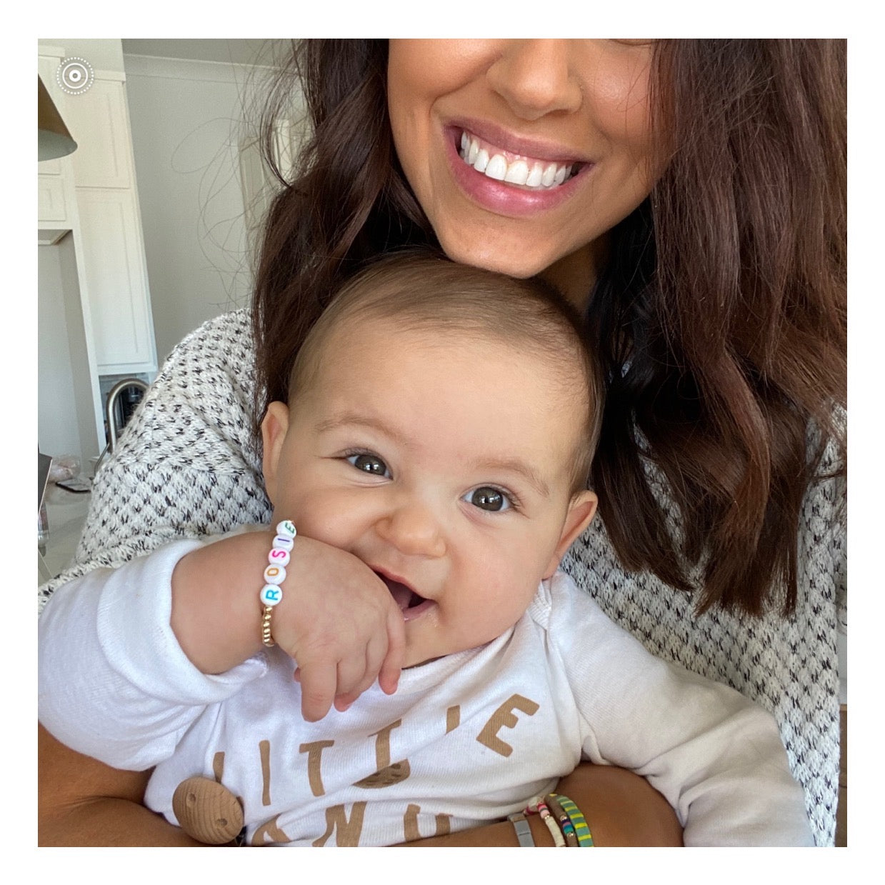 Custom Letter Bead Bracelet | Circle Wrist Reminder in Gold-Filled or Sterling Silver