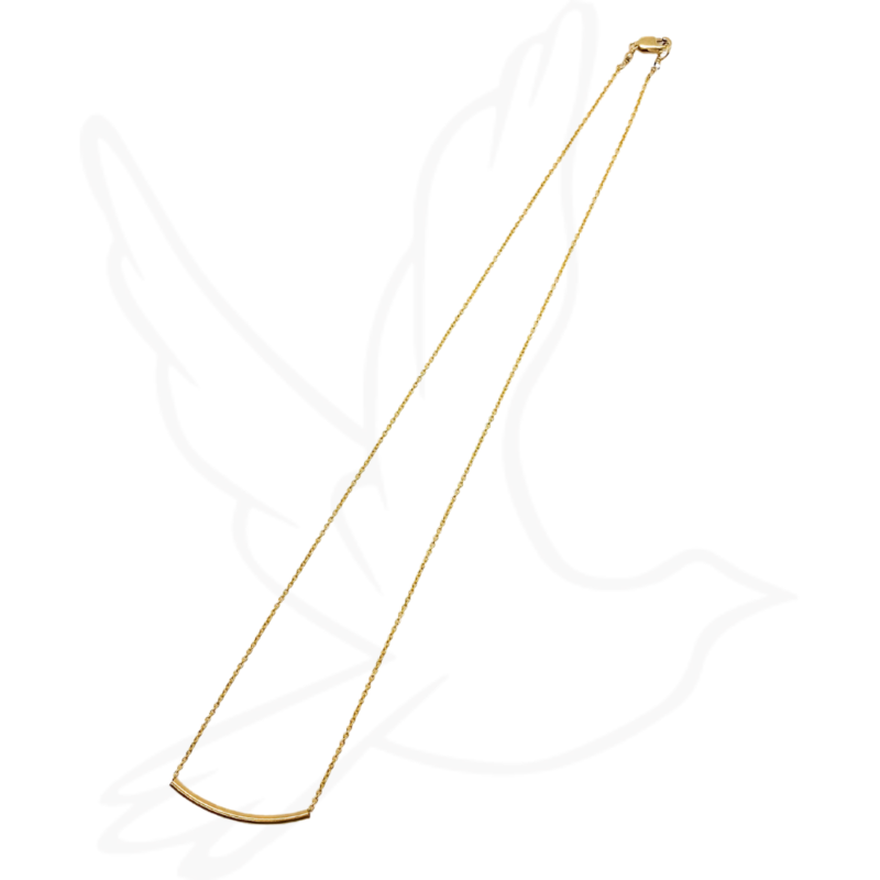 NECKLACE | CURVED BAR – Sleek Minimalist Staple for Every Occasion