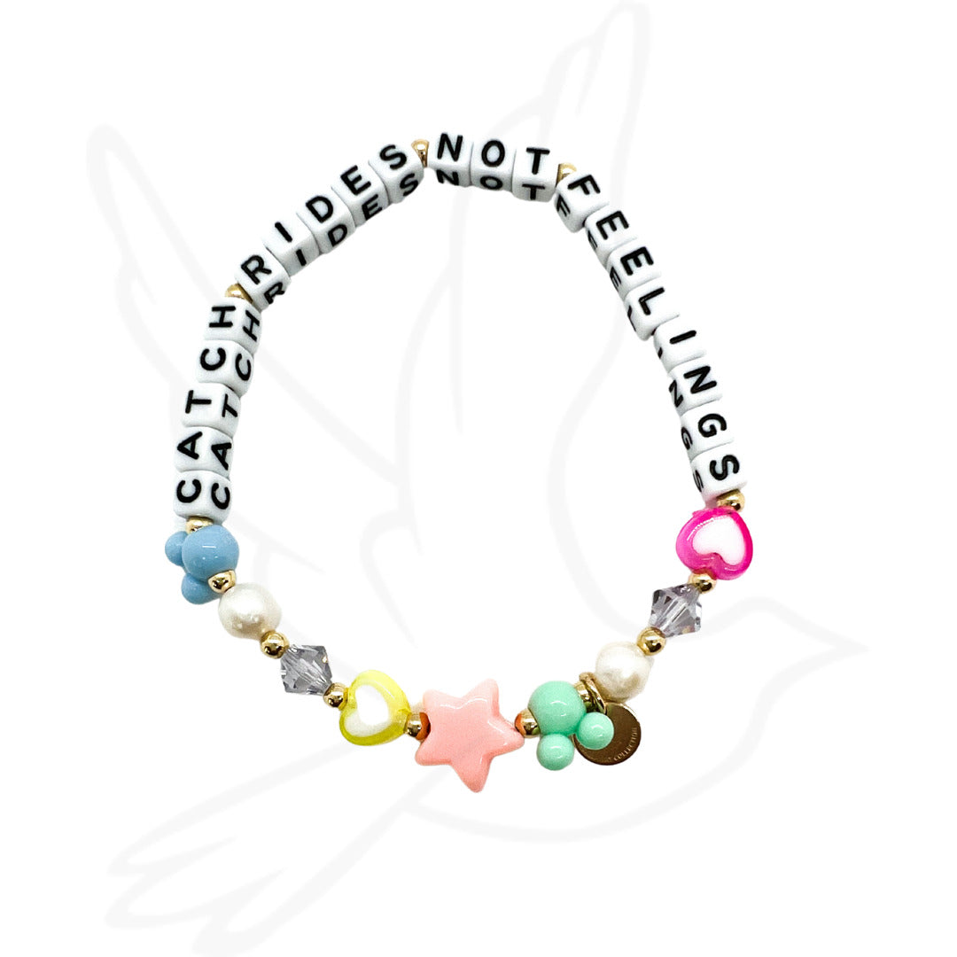 Catch Rides Not Feelings Bracelet – Theme Park Inspired Sparkle | Gold-Filled or Sterling