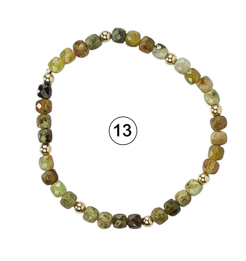 Gemstone Glow Bracelet | Individually Sold | Colorful Semi-Precious Stackable