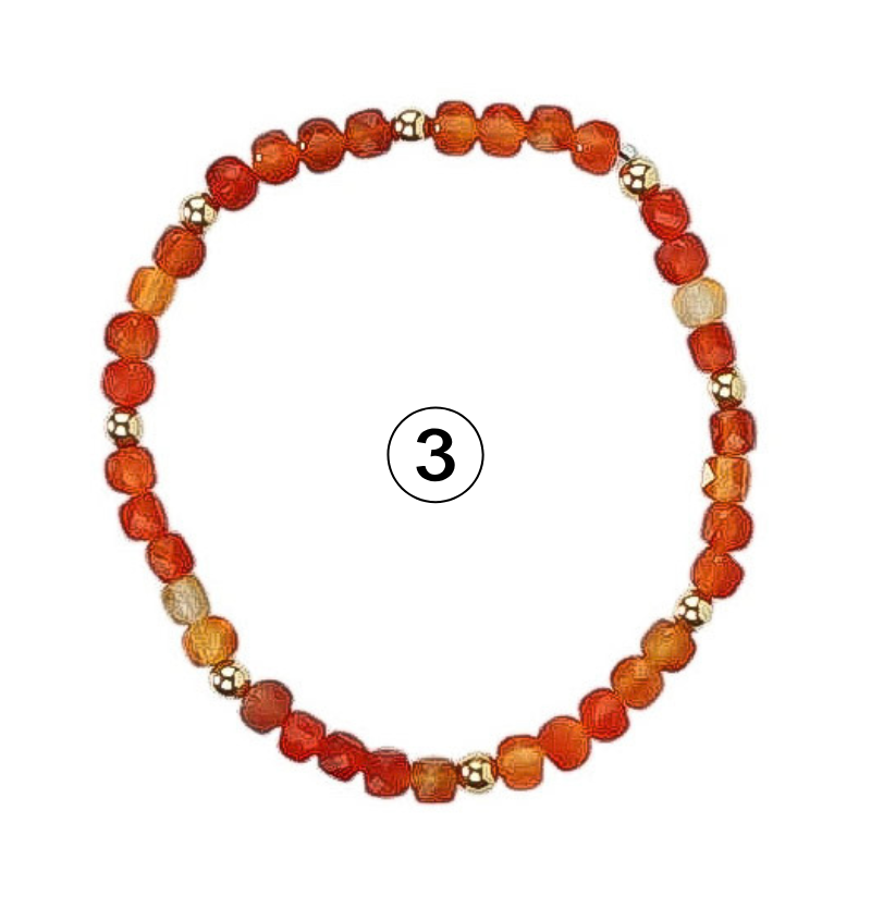 Gemstone Glow Bracelet | Individually Sold | Colorful Semi-Precious Stackable