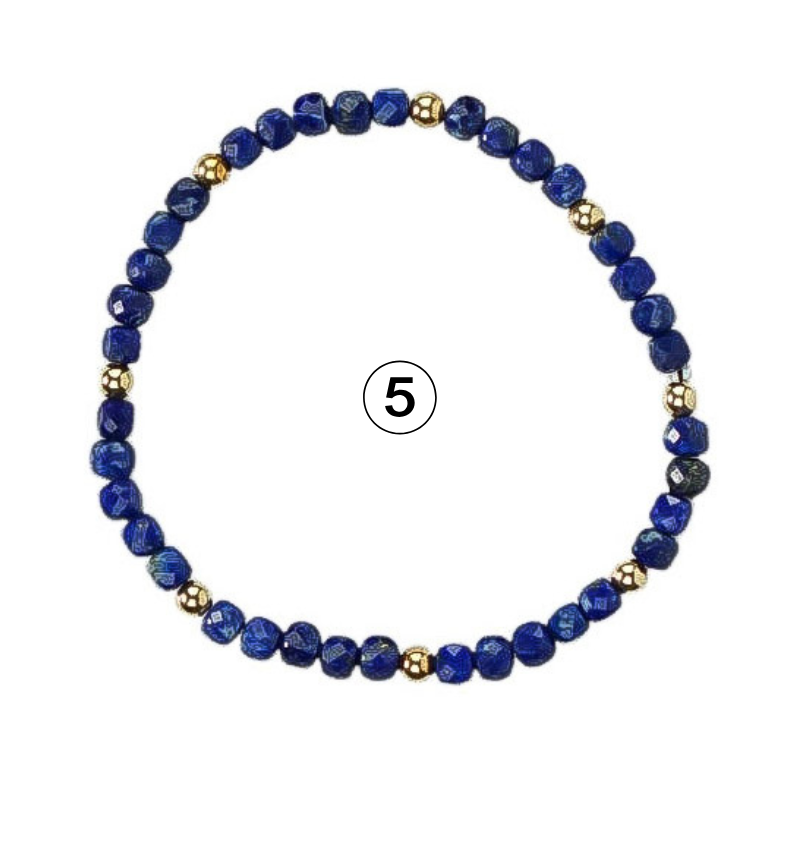 Gemstone Glow Bracelet | Individually Sold | Colorful Semi-Precious Stackable