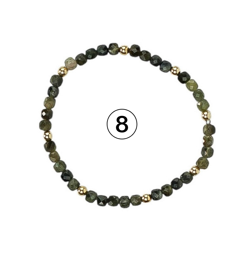 Gemstone Glow Bracelet | Individually Sold | Colorful Semi-Precious Stackable