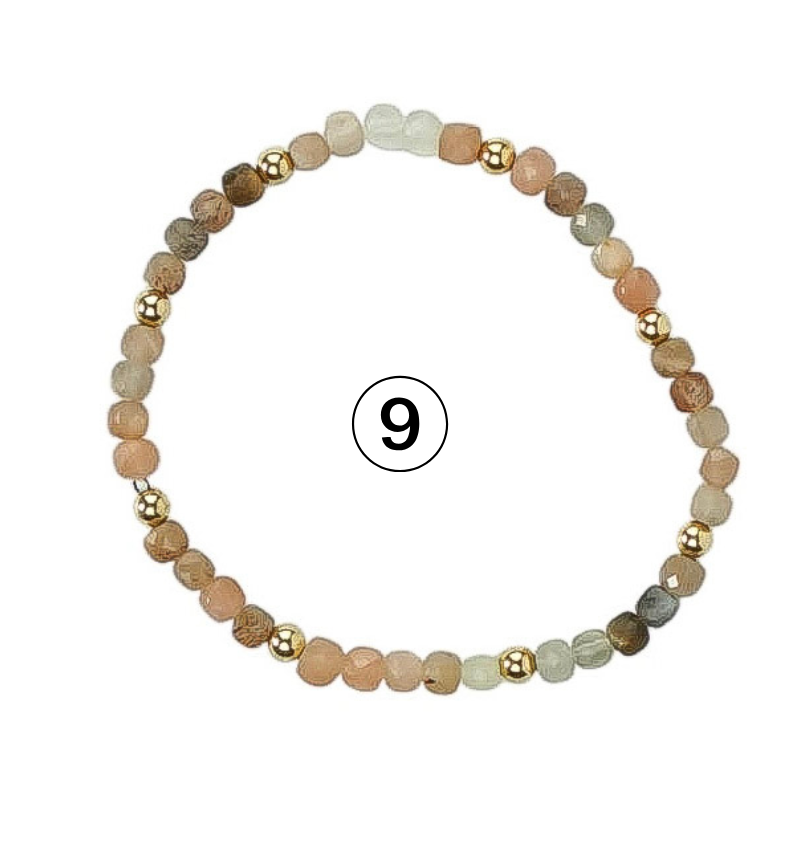 Gemstone Glow Bracelet | Individually Sold | Colorful Semi-Precious Stackable