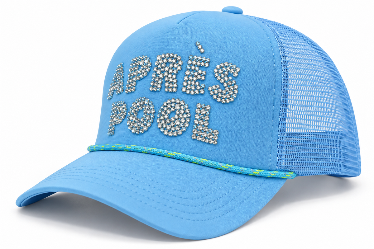 Après Pool Rhinestone Trucker Hat